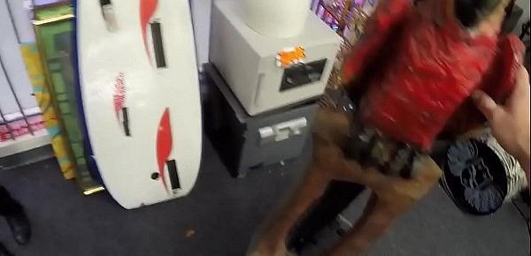  Pawnshop punk pussy pounded in the office